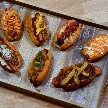 Tray Of Hotdogs